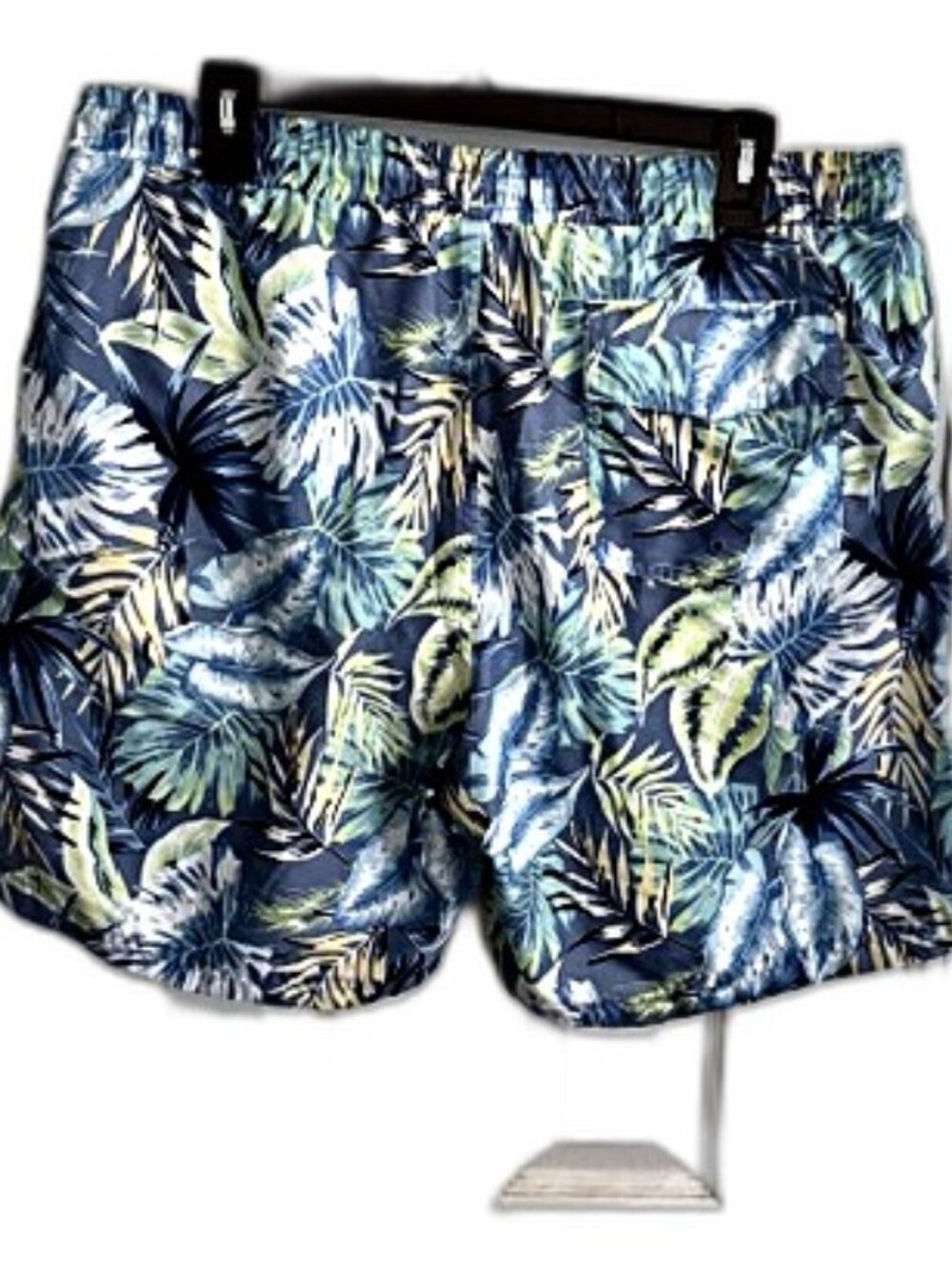 Club Room Men's Tropical Print Swim Shorts Blue Green NWT Size XL